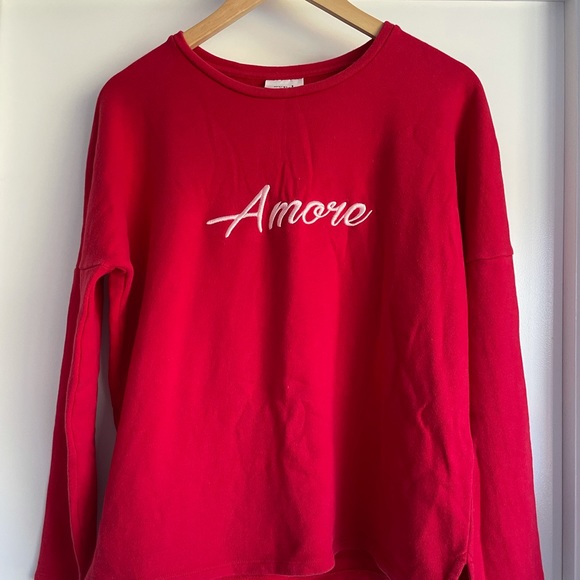 SEED Heritage Red ‘Amore’ Pullover Cotton Sweater Jumper - Picture 2 of 5